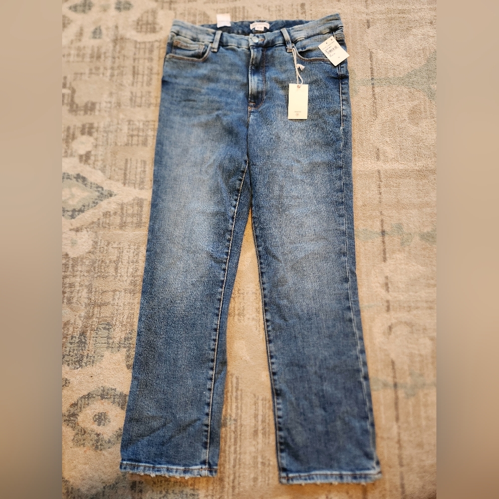 Women's Good American Good Legs Straight Jeans. Indigo color. Size 12. NWT